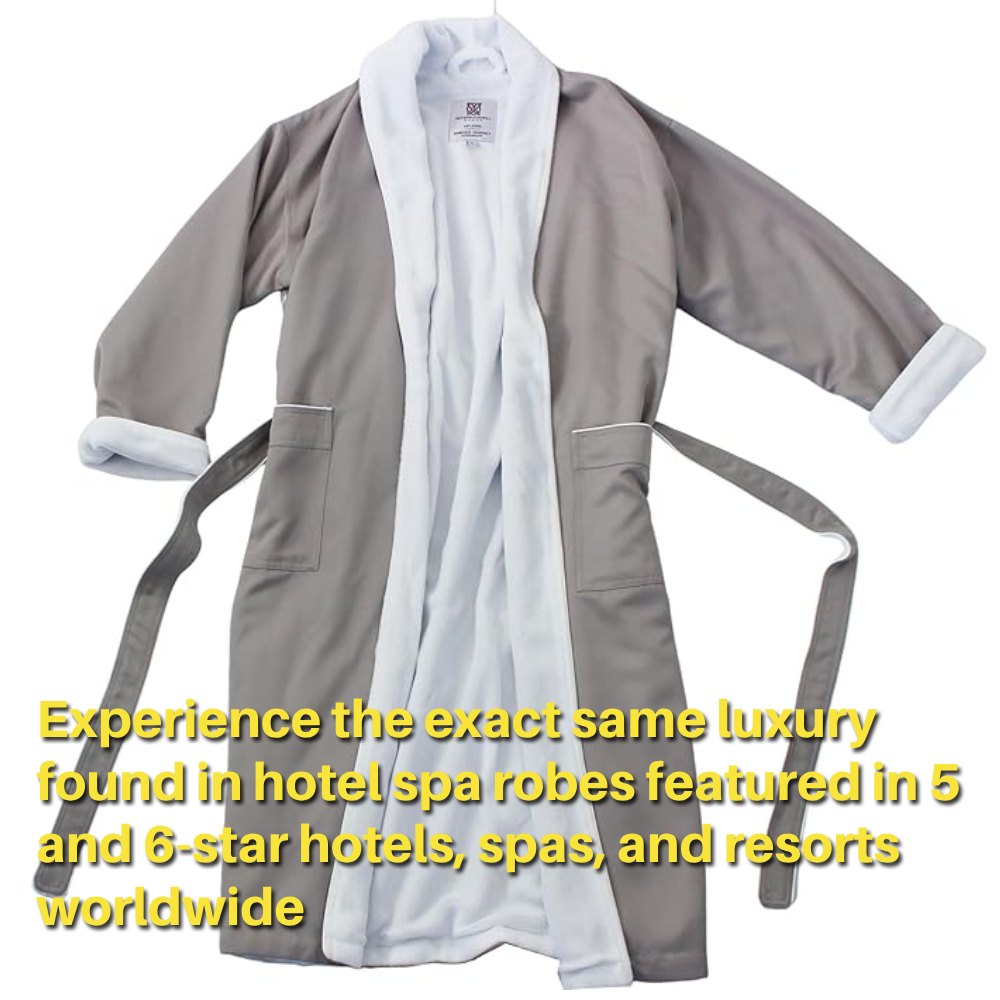 Spa Bathrobe (Light Slate): image 7